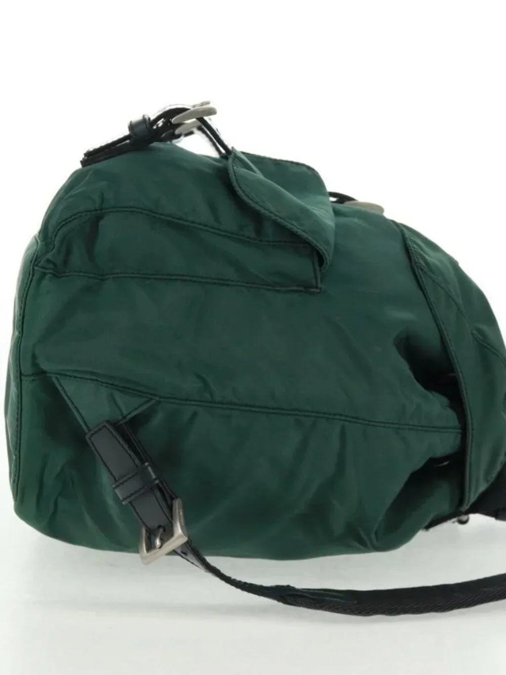 PRADA Backpack Nylon Green Silver Auth 161515 - Picture 6 of 16